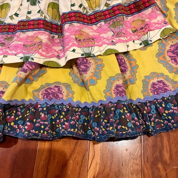 Matilda Jane Paint by Numbers Dress Girl Size 6 w/Removable Apron Colorful Fun - Picture 5 of 8